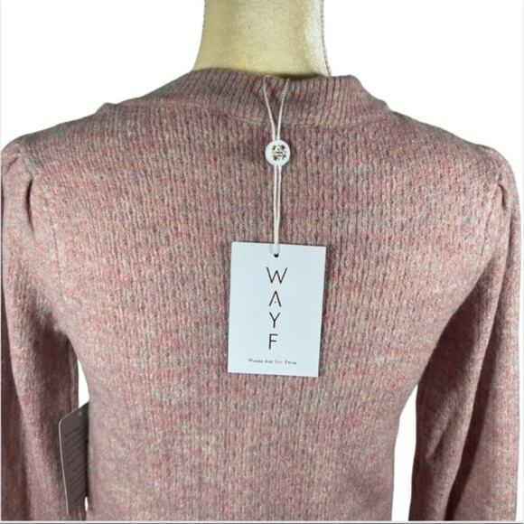 WAYF Pointelle Wool-Blend Cardigan, S, NWT - Picture 5 of 5